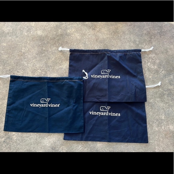 Set of 3 Vineyard Vines Drawstring Gift, Dust, Storage Bags - Picture 5 of 5